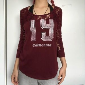 Hollister jersey long sleeve tee
